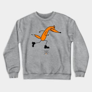 Smart skater fox Crewneck Sweatshirt